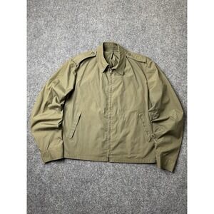 Mens 1977 Creighton USMC Olive Field Military Jacket Scovill Zip, Size L